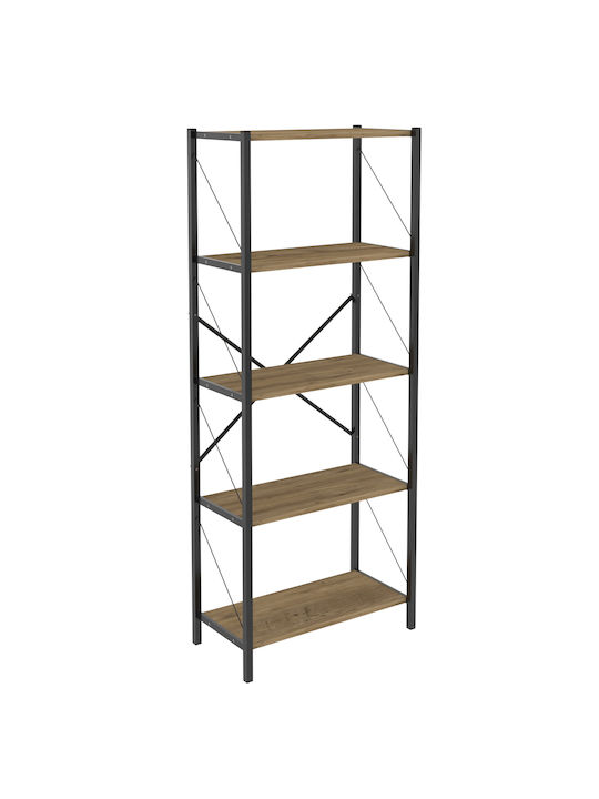 Brown Bookcase 60x30x150cm