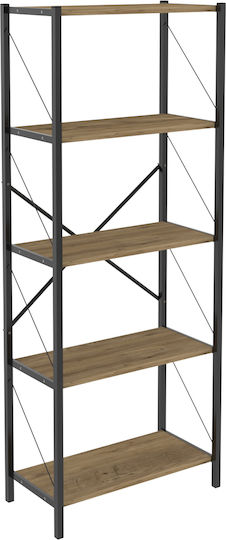 Βιβλιοθήκη Καφέ 60x30x150εκ.