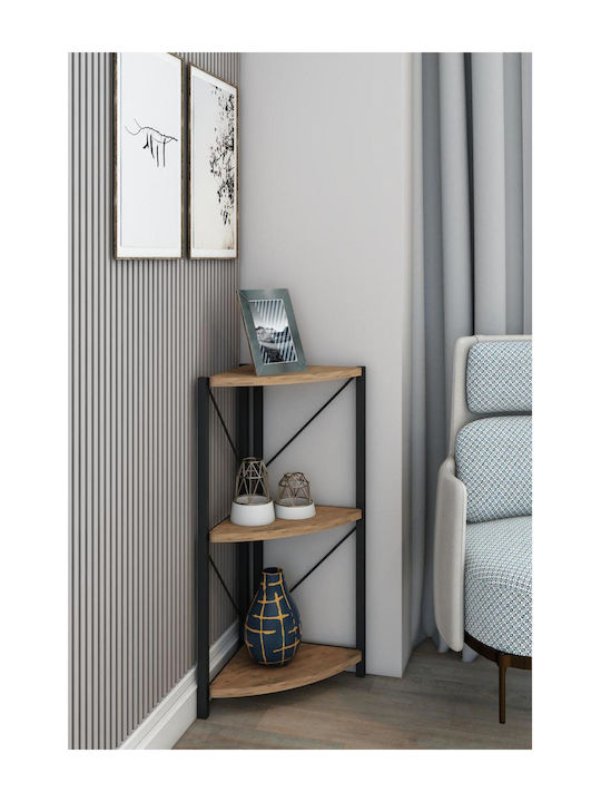 Corner Brown Bookcase 46x30x75cm