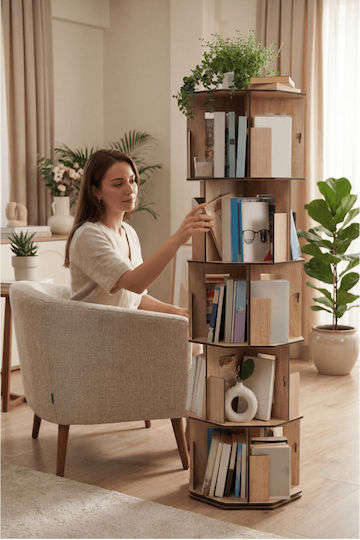 Bücherregal Braun 44x20x142cm