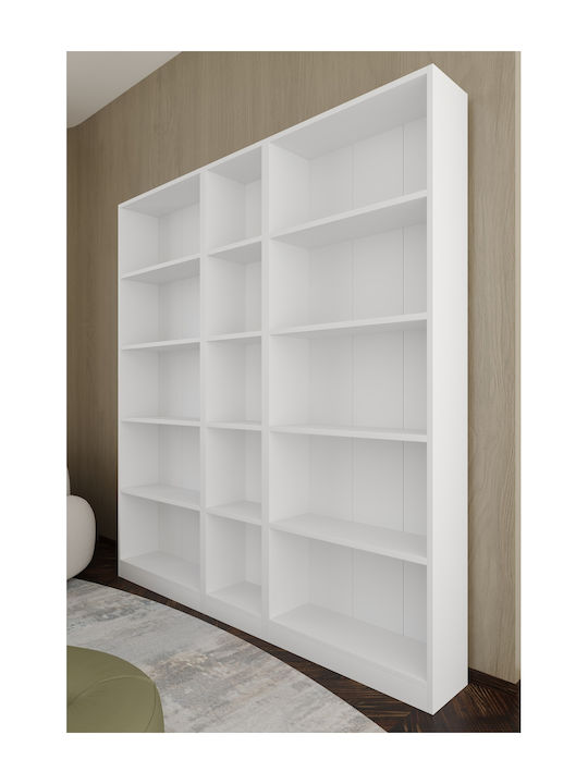 White Bookcase 149x20x169cm