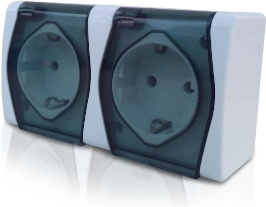 Elektro Plast Power Socket White 1pcs