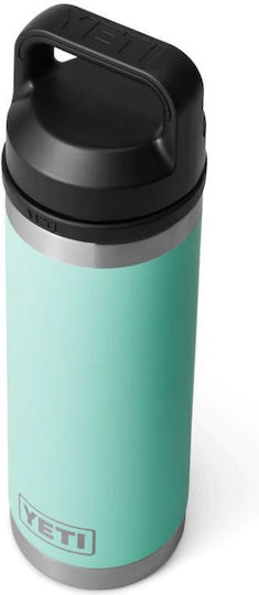Yeti Rambler Bottle Chug Μπουκάλι Θερμός Ανοξείδωτο BPA Free 532ml Seafoam