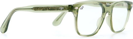 Quadratisches Photochromic Klarsichtiges Grünes bis Braunes Brillengestell Klare bis Graue Gläser
