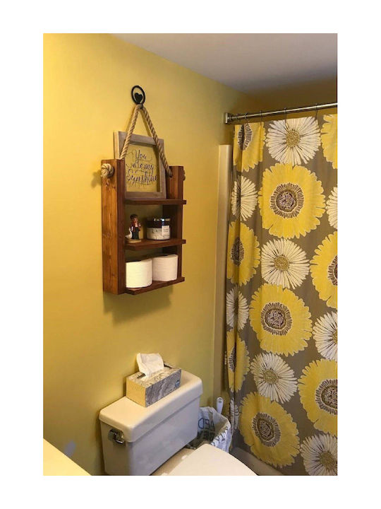Brown Wall Shelf 42x11x64cm