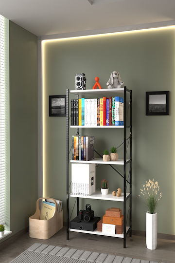 Bücherregal Weiß 150x60x30cm