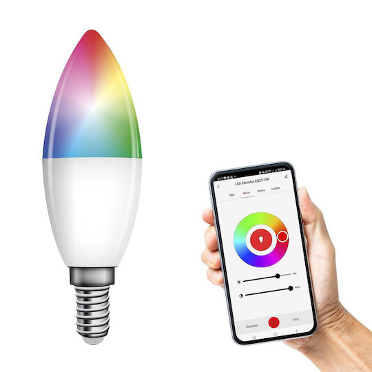 Emos Smart LED Bulb 4.8W for Socket E14 RGB Dimmable