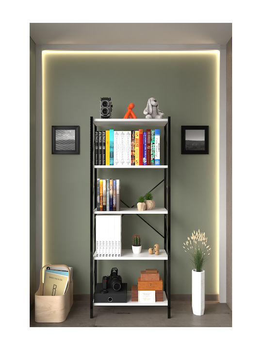 White Bookcase 150x60x30cm