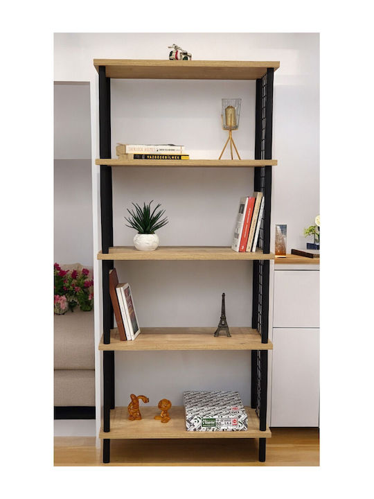 Beige Bookcase 60x30x136cm