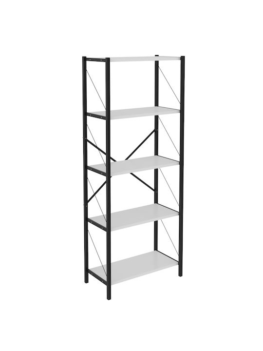 Bücherregal Weiß 150x30x150cm