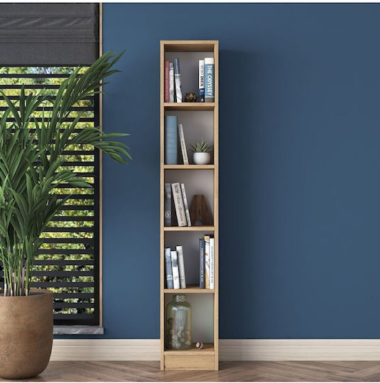 Brown Bookcase 30x25x170cm STE-015928-P15928