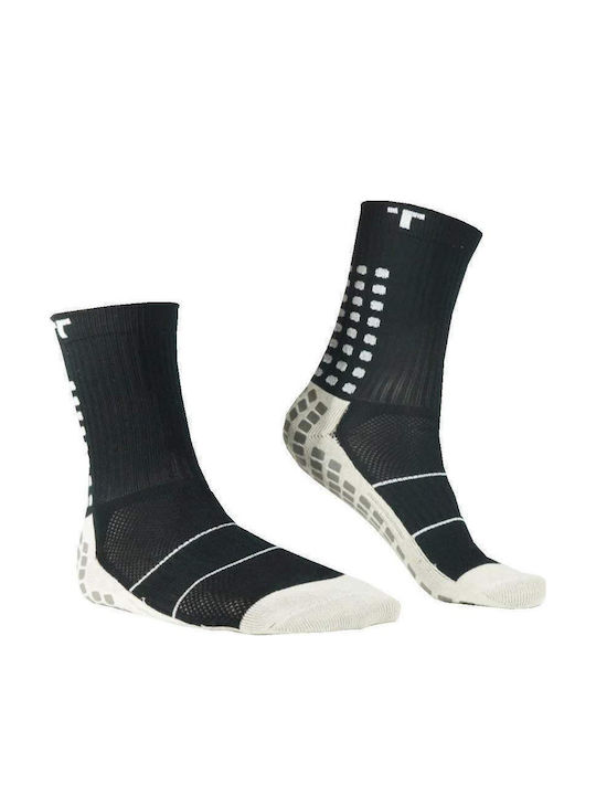 Trusox Mid Calf Cushion Șosete de fotbal Negre