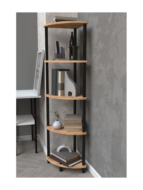 Γωνιακή Βιβλιοθήκη Λευκό 35x35x145εκ.