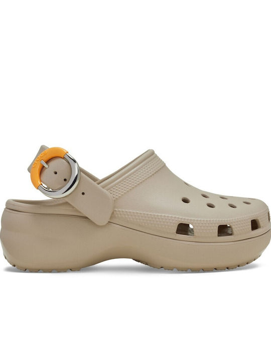 Crocs Classic Platform Women’s Clogs Beige
