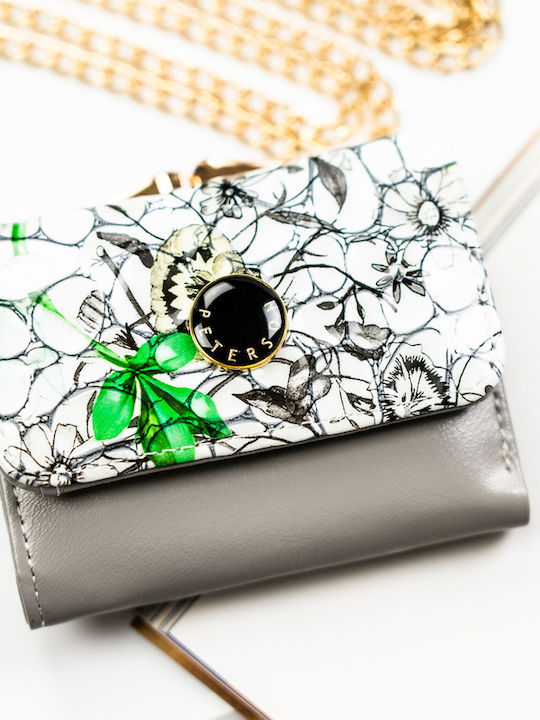 Small Leather Women's Wallet with RFID Green