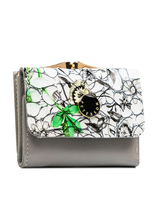 Small Leather Women's Wallet with RFID Green