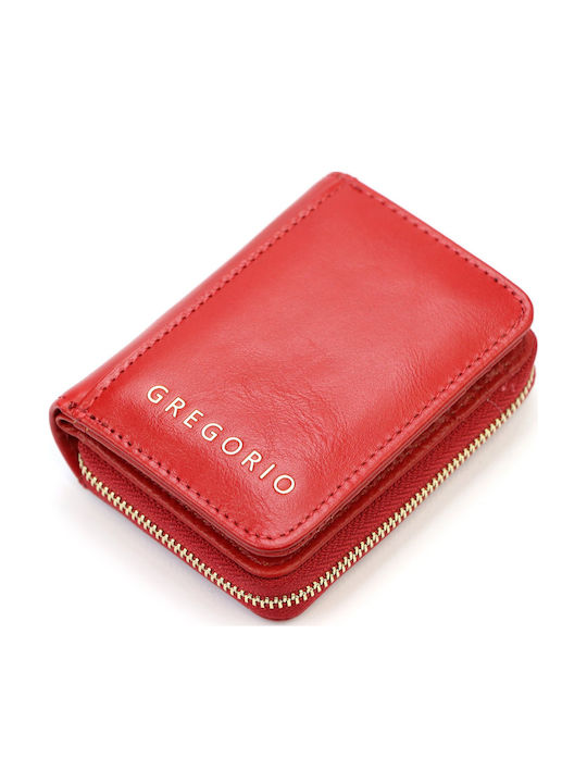 Kleines Leder Damenbrieftasche mit RFID Gold
