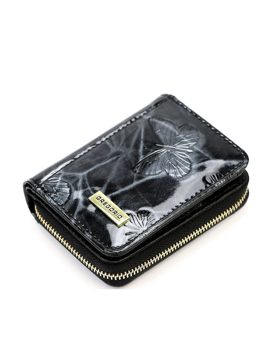 Kleines Leder Damenbrieftasche Münzen Gold
