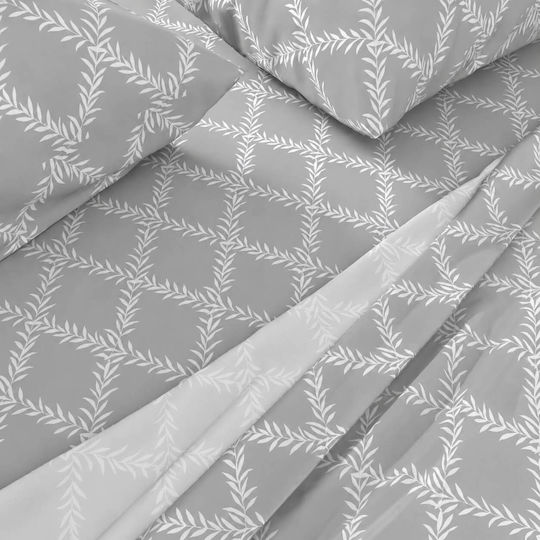Astron Italy Lucia Σετ Μονό 3τμχ 100x200+30εκ. με Λάστιχο Grey