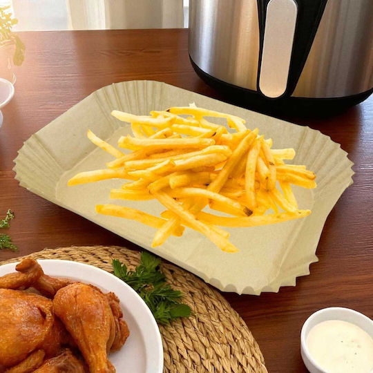 Paper Insert Αντικολλητικά Χαρτιά για Air Fryer 22x14εκ. 50τμχ
