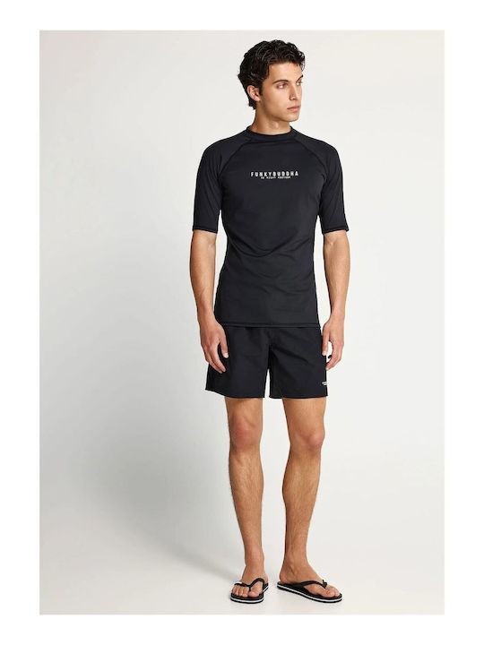 Herren-Bademode Kurze Hosen Schwarz FBM013-001-16-Schwarz