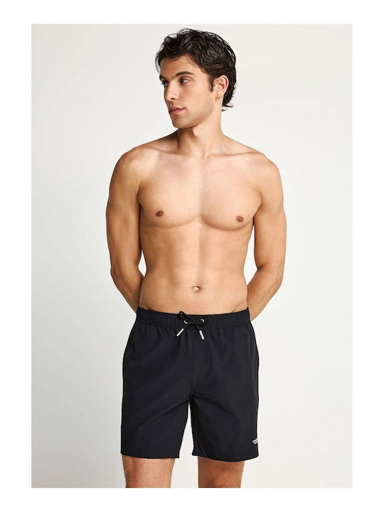 Herren-Bademode Kurze Hosen Schwarz FBM013-001-16-Schwarz