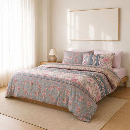 Majoli Bahar Set Huse Pentru Pilote Dublu 200x220cm Maro
