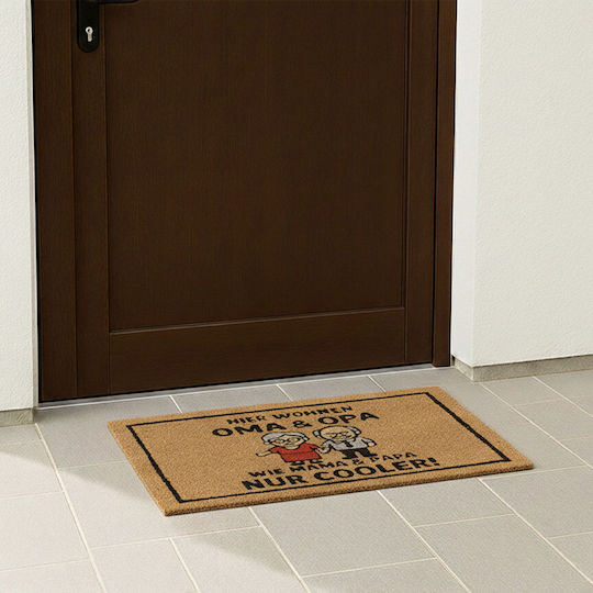 Relaxdays Входен Килим От Кокос Тree Кафяв 40x60см