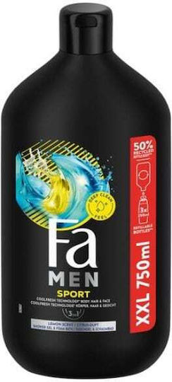 Fa Active Sport Shower Gel for Men with Niacinamide & Citrus Scent 750ml