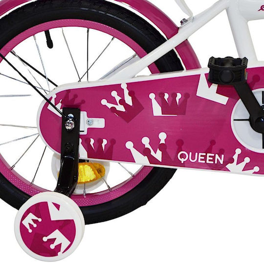 Enero Bicicletă Copii BMX 16" Alb