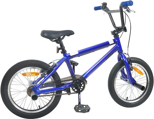 vidaXL 18" Kinderfahrrad BMX Blau