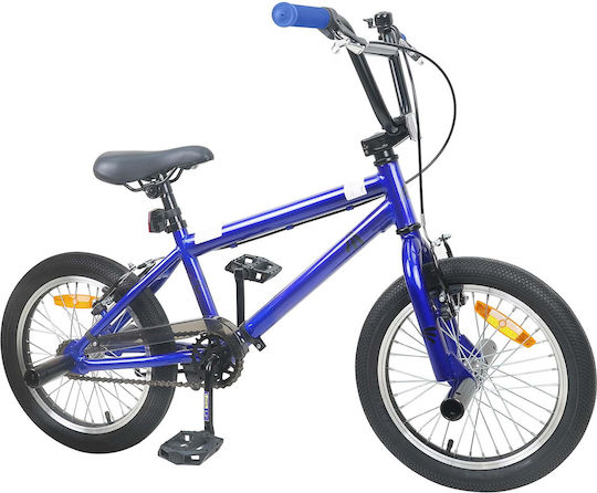 vidaXL 18" Kinderfahrrad BMX Blau