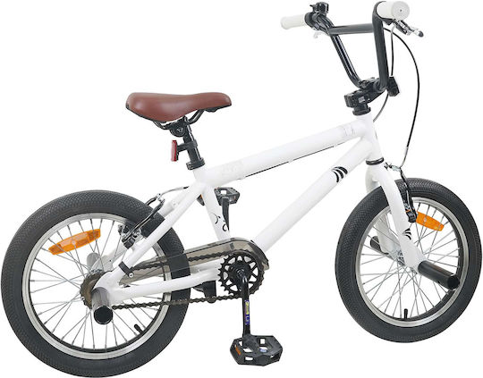 vidaXL 18" Kinderfahrrad BMX Weiß