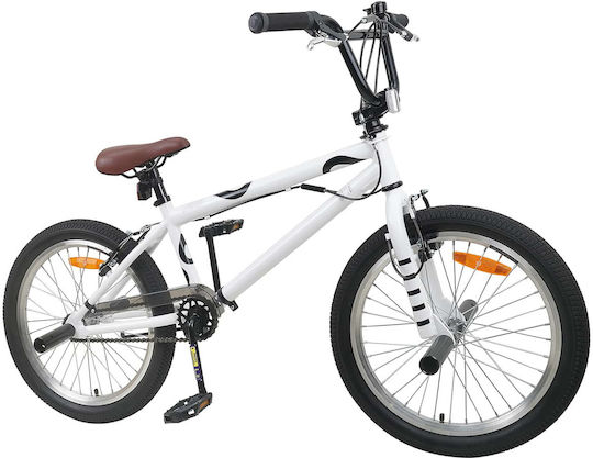 vidaXL 20 Inch Kids' Bicycle BMX White