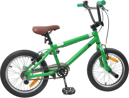 vidaXL 20" Детско Колело BMX Зелено