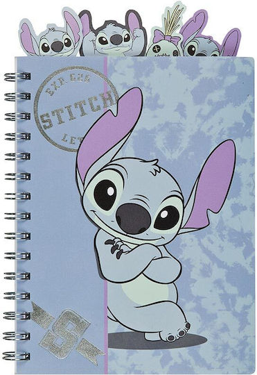 Gim Stitch Blocul De Notițe Spiral A5 Cu Dungi
