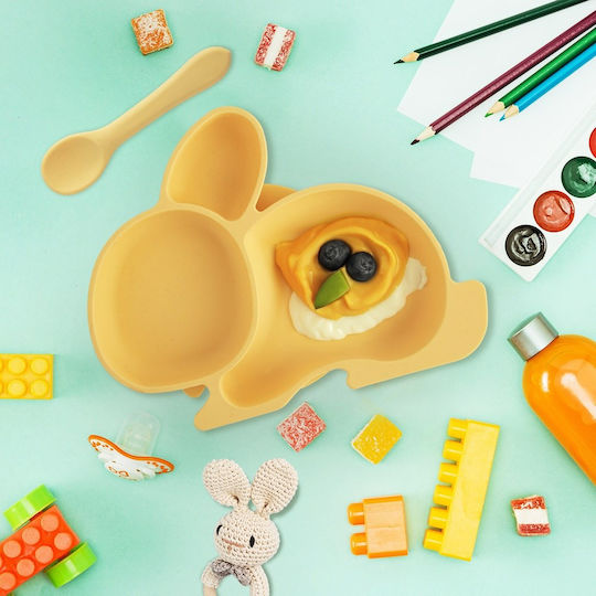 Orion Children's Silicone Food Plate Yellow