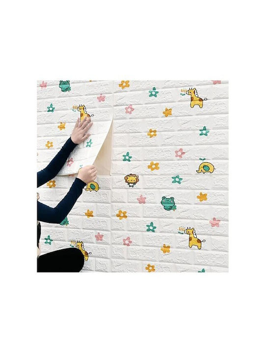 Alista Home Autocolant Decorativ 3D Pentru Perete Copii Spumă 1x77cm 10 Bucăți
