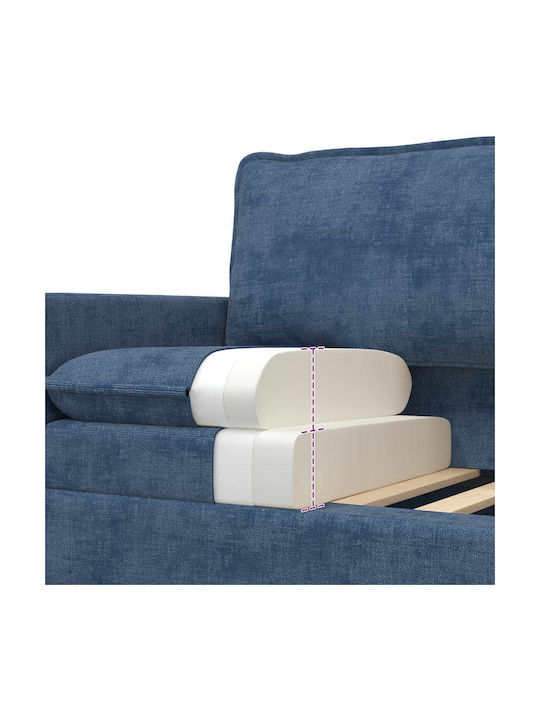 Doppelsitzer Sofa Blau 126x81x87,5cm
