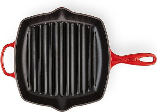Le Creuset Cast Iron Grill Pan with Enamel Interior Coating 26cm