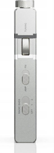 Fiio RR11 Ραδιοφωνάκι Επαναφορτιζόμενο Ασημί