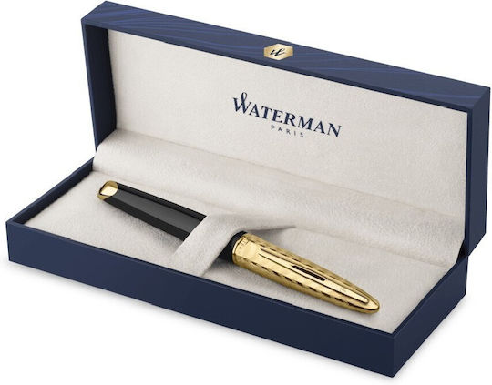 Waterman Carene Πένα Γραφής Medium Μαύρη από Ορείχαλκο