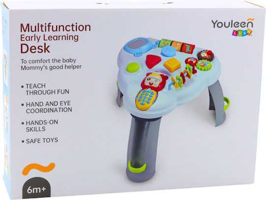 Lean Toys Τραπεζάκι Δραστηριοτήτων Interactive Educational Triangular Table με Φως και Ήχους για 6+ Μηνών