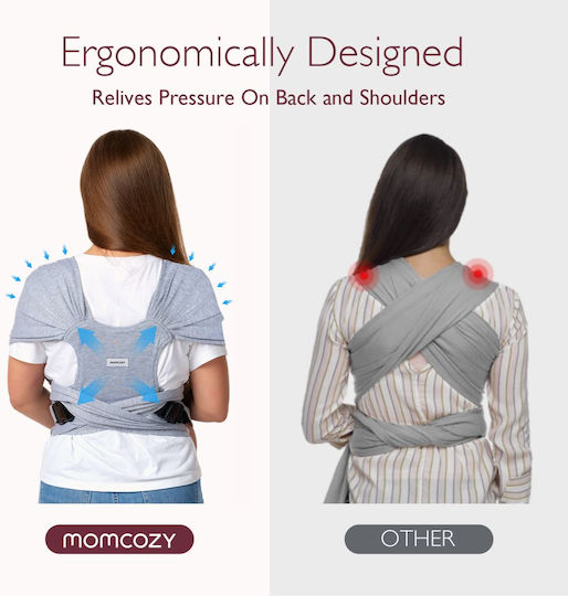 Momcozy Кенгуру Обвиване Сив
