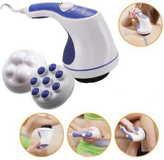 Elektrische Massager für Nacken, Kopf, Rücken und Körper gegen Cellulite Weiß