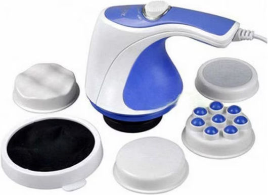 Elektrische Massager für Nacken, Kopf, Rücken und Körper gegen Cellulite Weiß