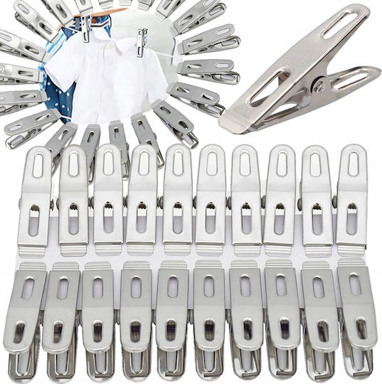 Wäscheklammern Aus Kunststoff 20 Stück Silber