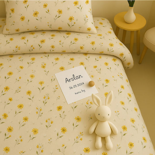 SteweHome Duvet Cover Double 195x230 Yellow