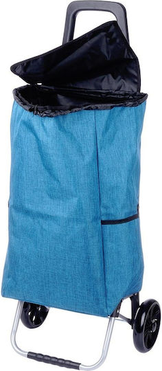 Stoff Einkaufswagen Λαϊκής Blau 40lt