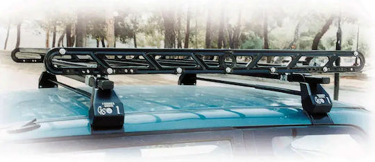 Hermes Car Roof Rack Steel Black 104cm x 110cm Straps Gs2